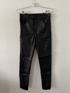Express Black Coated Skinny Jeans
